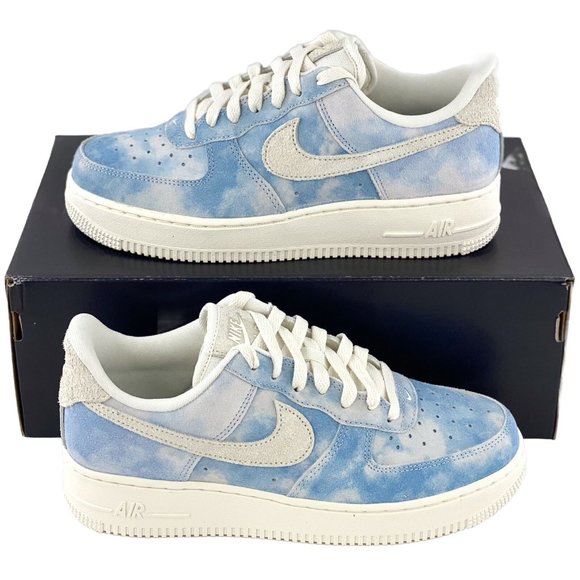 Nike Shoes - Nike Air Force 1 07 Clouds Women's Sneakers Shoes Blue White FD0883-400